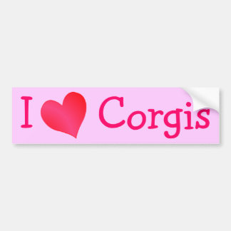 Pegatina Para Coche Amo Corgis
