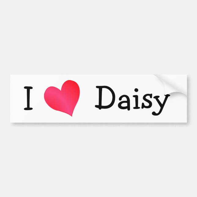 Pegatina Para Coche Amo Daisy (Frente)