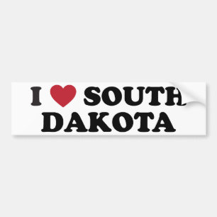Pegatina Para Coche Amo Dakota del Sur