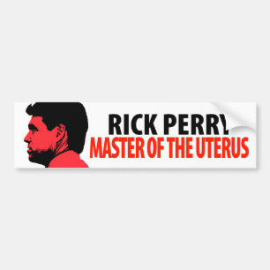 Pegatina Para Coche Amo de Rick Perry del útero