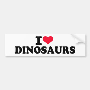 Pegatina Para Coche Amo dinosaurios