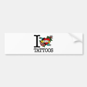 Pegatina Para Coche amo diseño entintado tatuaje del tat de los