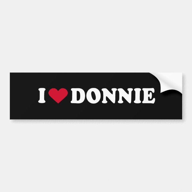 PEGATINA PARA COCHE AMO DONNIE (Frente)