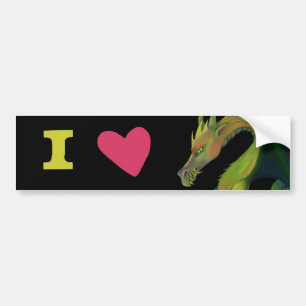 Pegatina Para Coche Amo dragones