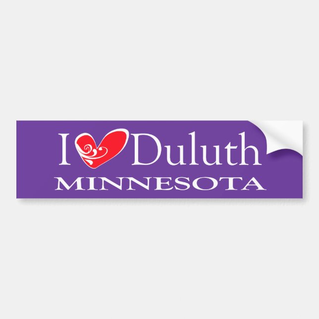 Pegatina Para Coche Amo Duluth Minnesota (Frente)