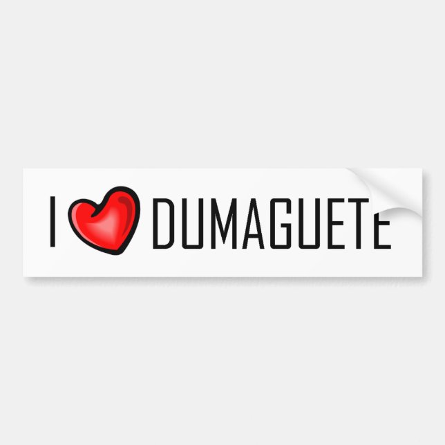 PEGATINA PARA COCHE AMO DUMAGUETE (Frente)