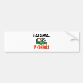 Pegatina Para Coche Amo el acampar en comodidad