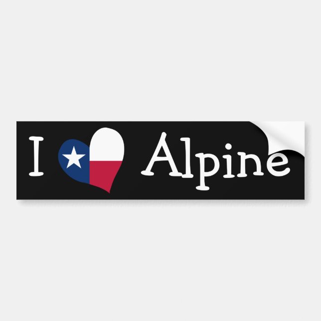 Pegatina Para Coche Amo el Alpine (Frente)