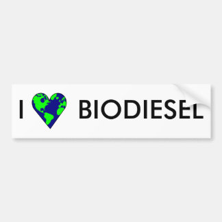 PEGATINA PARA COCHE AMO EL BIODIESEL