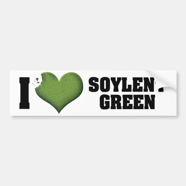Pegatina Para Coche Amo el corazón Soylent Green (Frente)