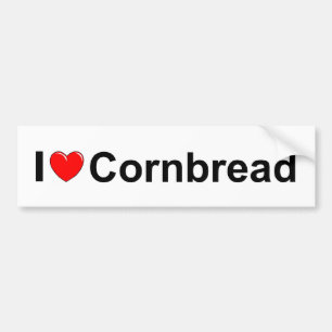 Pegatina Para Coche Amo el Cornbread (del corazón)
