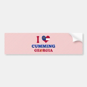 Pegatina Para Coche Amo el Cumming, Georgia