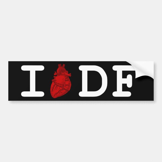 Pegatina Para Coche Amo el DF (Frente)