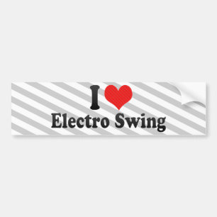 Pegatina Para Coche Amo el electro oscilación