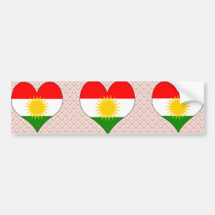 Pegatina Para Coche Amo el Kurdistan