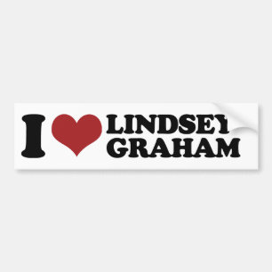 Pegatina Para Coche Amo el parachoque de Lindsey Graham - .png