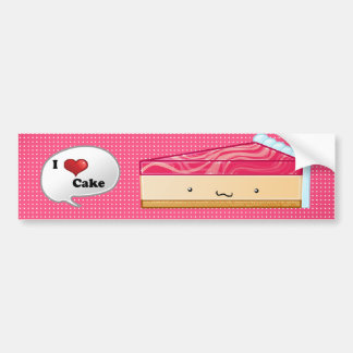 Pegatina Para Coche Amo el pastel de queso
