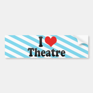 Pegatina Para Coche Amo el teatro