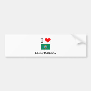Pegatina Para Coche Amo Ellensburg Washington