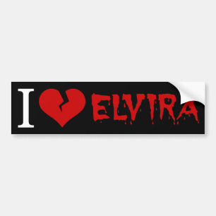 Pegatina Para Coche Amo Elvira Corazón Roto