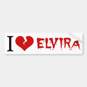 Pegatina Para Coche Amo Elvira Corazón Roto