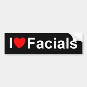 Pegatina Para Coche Amo Facials (del corazón)