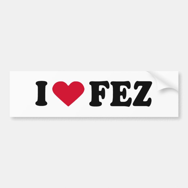 PEGATINA PARA COCHE AMO FES (Frente)
