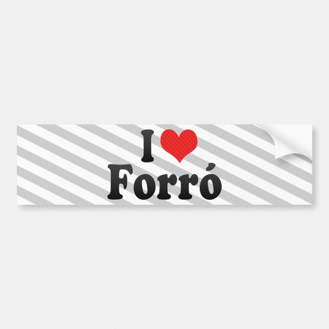 Pegatina Para Coche Amo Forró (Frente)