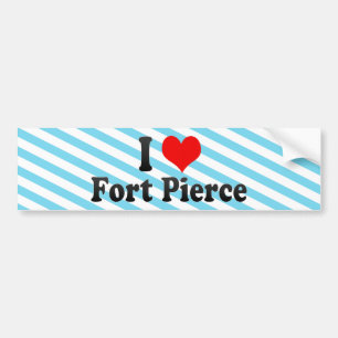 Pegatina Para Coche Amo Fort Pierce, Estados Unidos