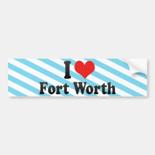 Pegatina Para Coche Amo Fort Worth