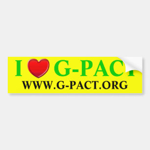 Pegatina Para Coche Amo G-PACT.org