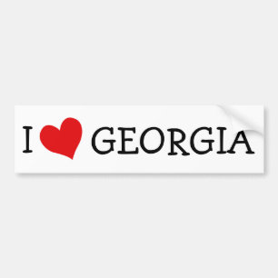 Pegatina Para Coche Amo Georgia