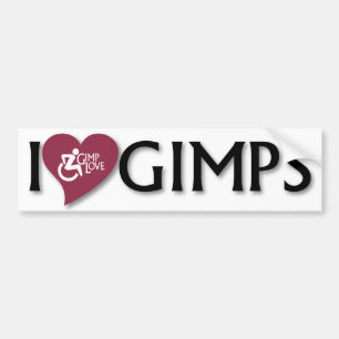 Pegatina Para Coche Amo Gimps