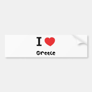 Pegatina Para Coche Amo Grecia
