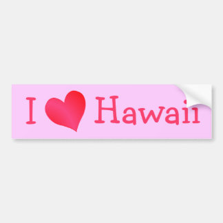 Pegatina Para Coche Amo Hawaii