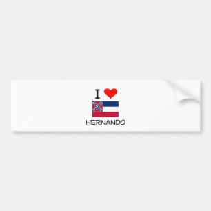 Pegatina Para Coche Amo Hernando Mississippi