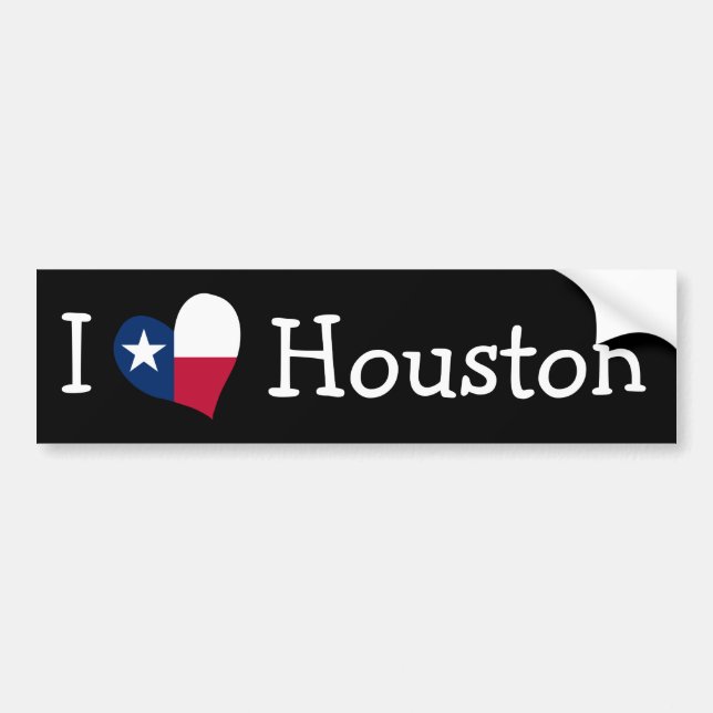 Pegatina Para Coche Amo Houston (Frente)