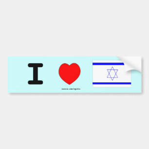 Pegatina Para Coche Amo Israel