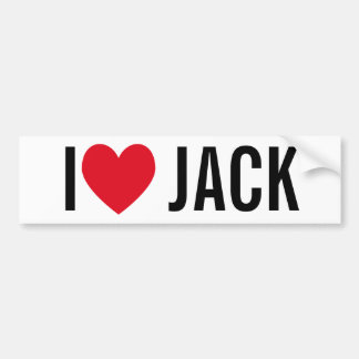 Pegatina Para Coche Amo Jack Bumper Sticker