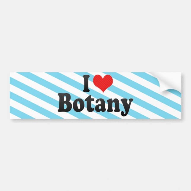 Pegatina Para Coche Amo la botánica (Frente)