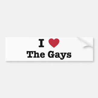 Pegatina Para Coche Amo la camisa de los gays