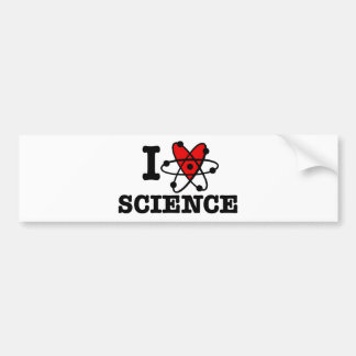 Pegatina Para Coche Amo la ciencia