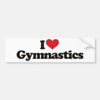 Pegatina Para Coche Amo la gimnasia