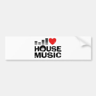 Pegatina Para Coche Amo la música de House