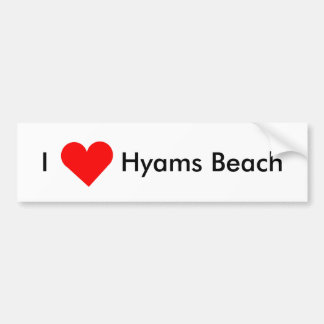 Pegatina Para Coche Amo la playa de Hyams