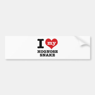Pegatina Para Coche Amo la serpiente de Hognose