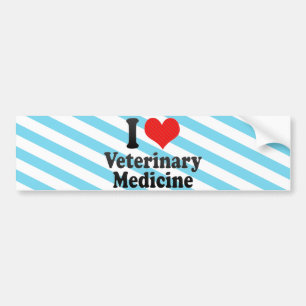 Pegatina Para Coche Amo la veterinaría
