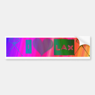 Pegatina Para Coche Amo LAX (LaCrosse)