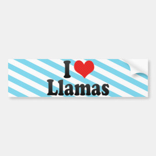 Pegatina Para Coche Amo llamas