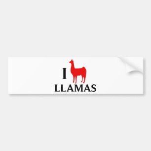 Pegatina Para Coche Amo llamas